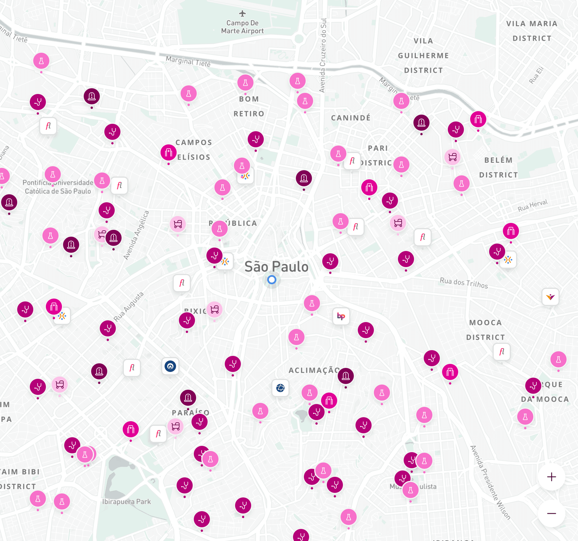 Placeholder do mapa
